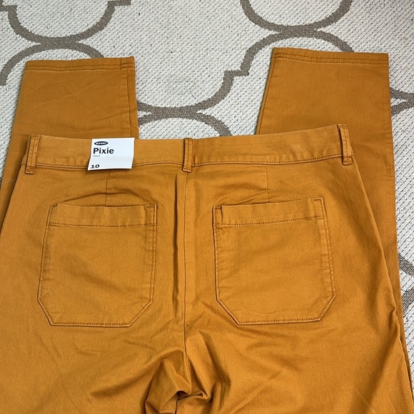 Old Navy Pixie Ankle Chino utility tobacco leaf pants - Picture 6 of 15